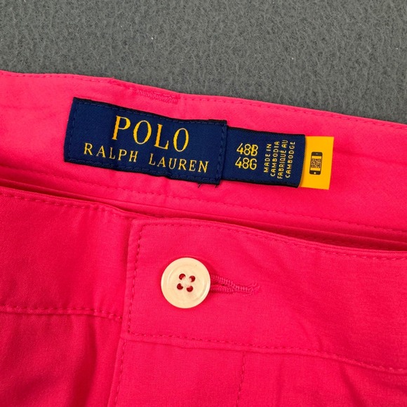Polo Ralph Lauren Shorts Mens 48B Pink Performance Stretch Golf Big & Tall NEW - Picture 5 of 8